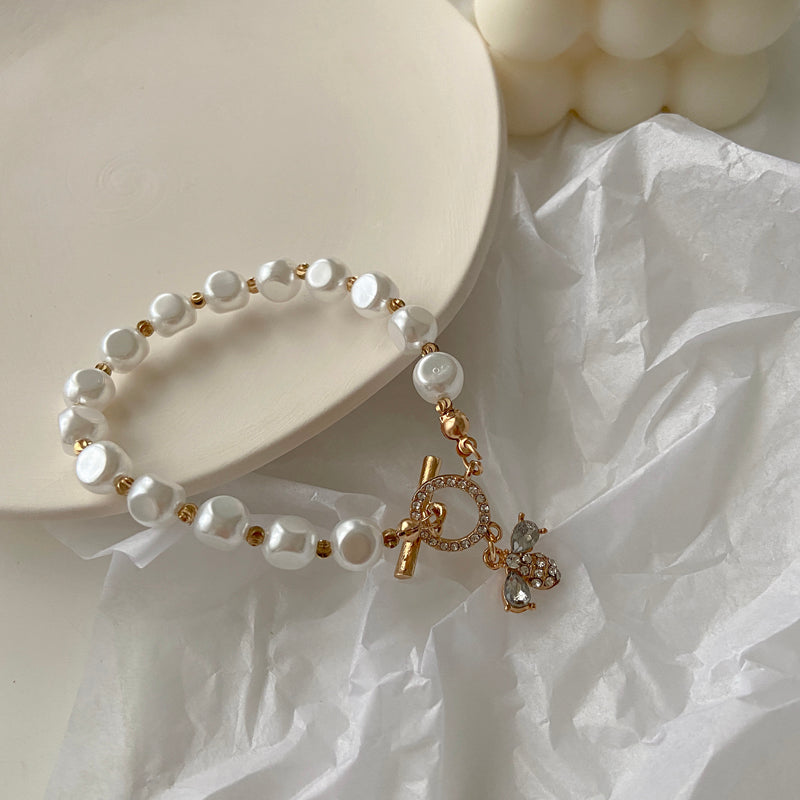 Rémy Pearl Pendant Bracelet