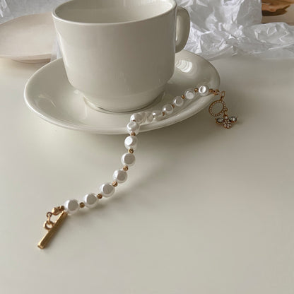 Rémy Pearl Pendant Bracelet